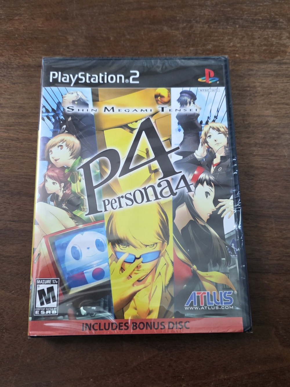 Sony Playstation 2 PS2 Persona 4 + Bonus Disc P4 Sealed Game